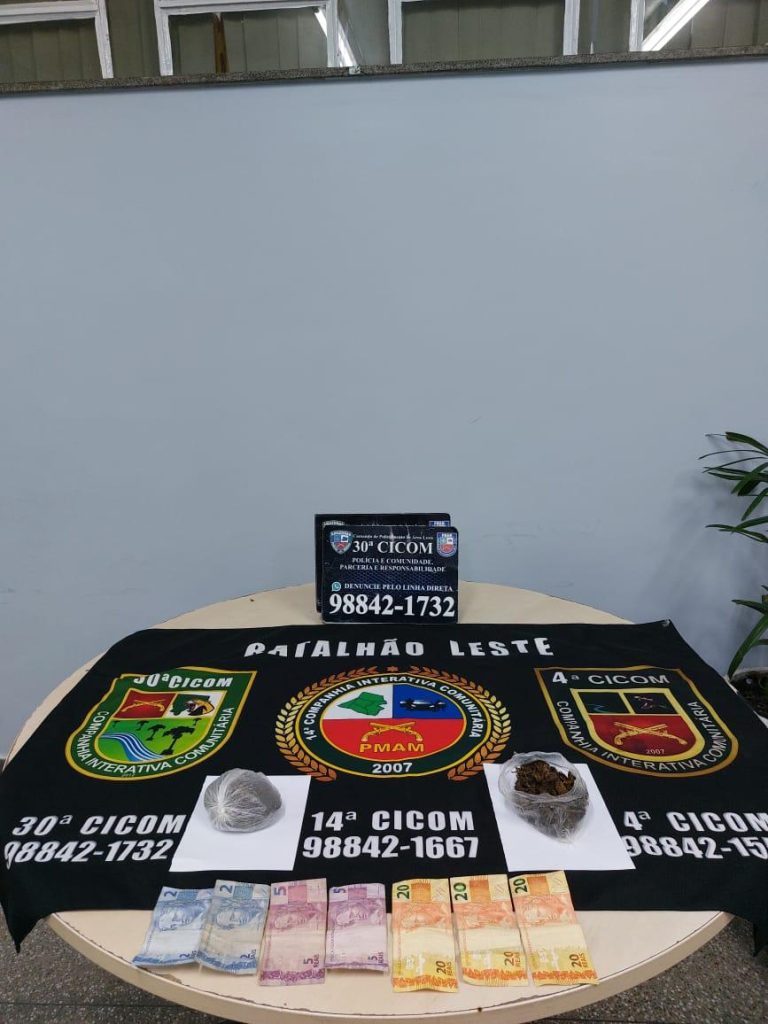 Quarteto é preso por tráfico de drogas em Manaus