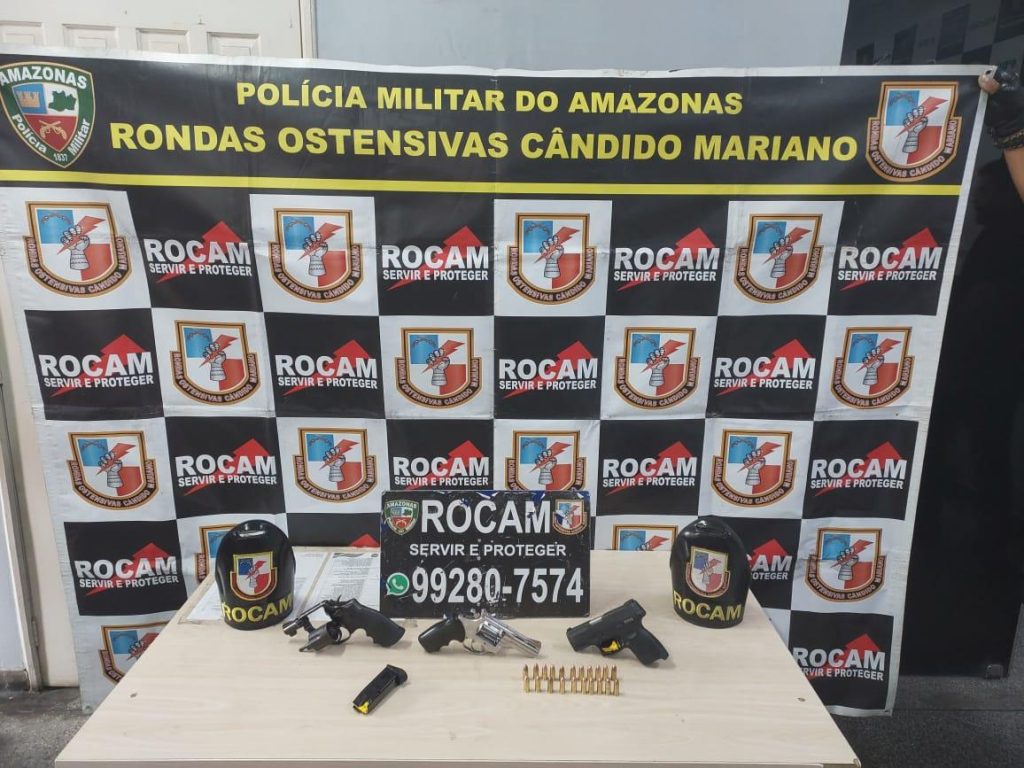 Dupla é presa em flagrante com revólveres, pistola e munições no Nova Cidade