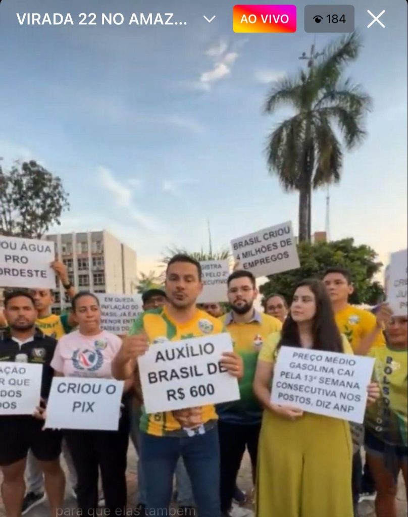 Alberto Neto usa PIX e crescimento do PIB em live para virada de Bolsonaro no Amazonas