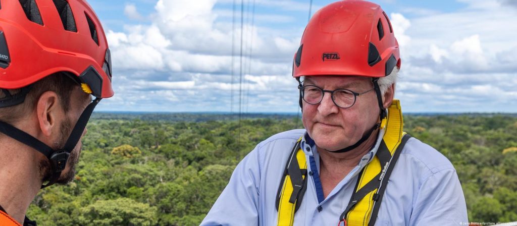 Na Amazônia, presidente alemão reforça apoio ao Brasil