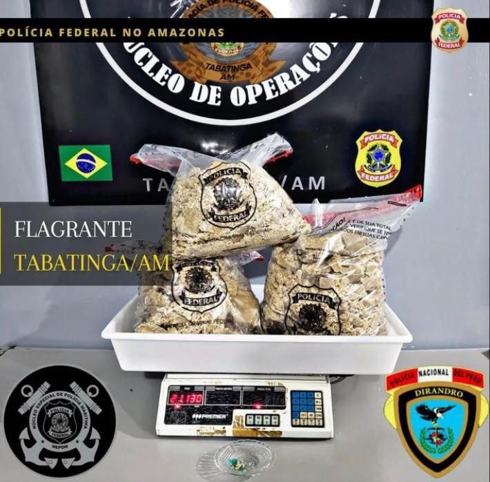 Em Tabatinga, bando é preso com droga avaliada em R$ 150 mil