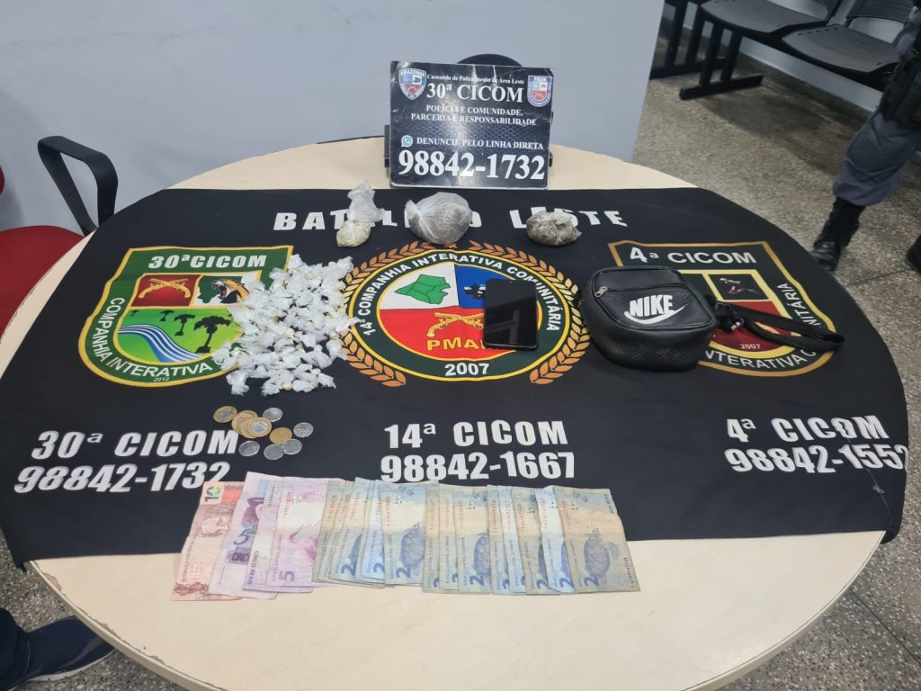 Suspeito de tráfico de drogas é preso no Jorge Teixeira