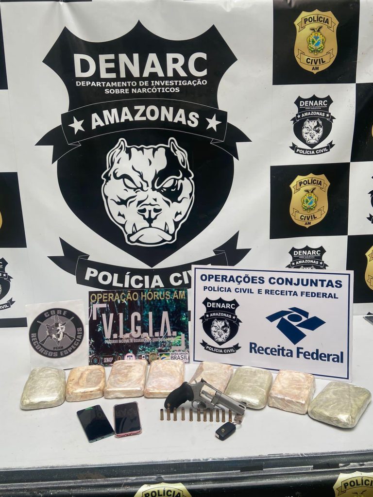Homem é preso no ramal do Açutuba com arma e mais 8 kgs de drogas