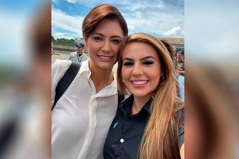 Deputada Débora Menezes apresenta PL para conceder título de cidadã amazonense à Michelle Bolsonaro