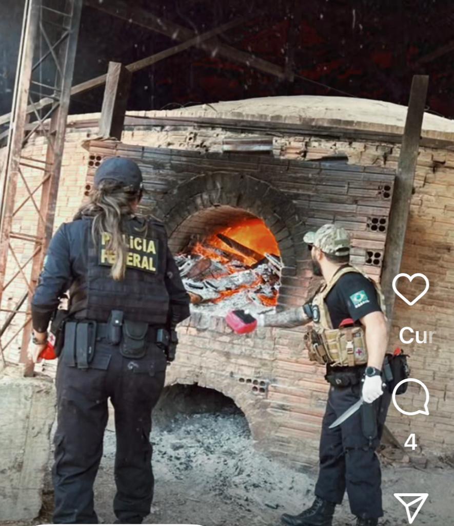 500 kg de drogas são incineradas pela polícia em Tabatinga