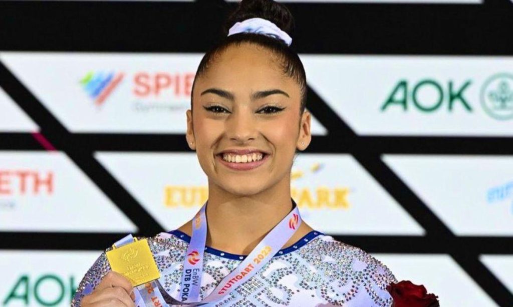 Brasileira leva ouro em tradicional evento de ginástica na Alemanha