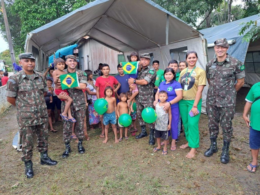 Exército garante apoio logístico à população indígena Yanomami, no Amazonas