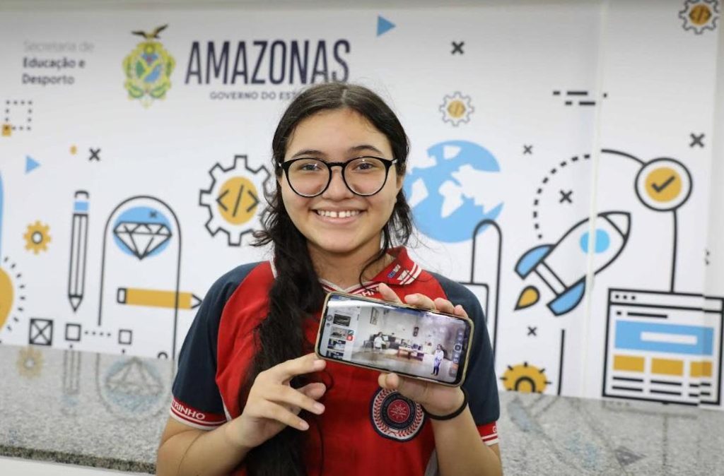 Aluna do Ceti Gilberto Mestrinho ganha destaque nacional no Desafio FazGame