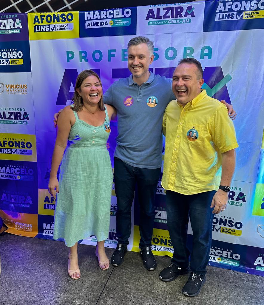 Professora Alzira Miranda e Afonso Lins lançam candidaturas durante feijoada