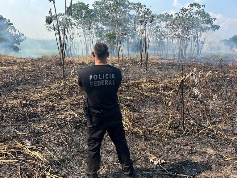 Polícia Federal prende homens em flagrante por prática de queimada ilegal perto de Manaus