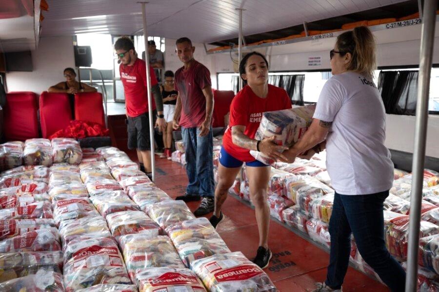 Populações afetadas pela seca recebem 57.7 toneladas de alimentos