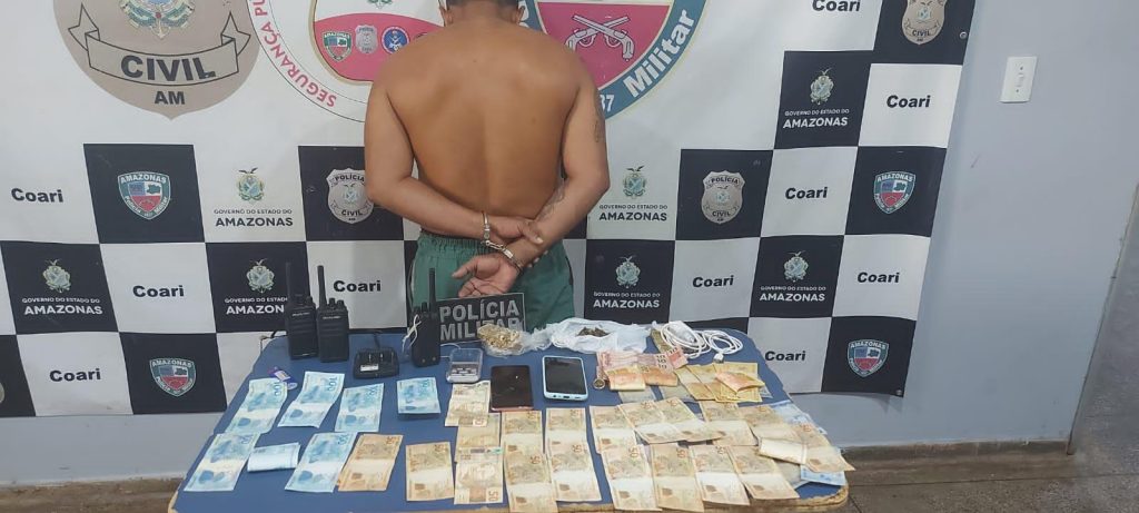 “Tio Patinhas” é preso com R$ 2 mil e drogas em Coari