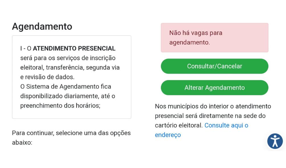 Amazonenses alegam dificuldades para realizar agendamentos no site do TRE-AM