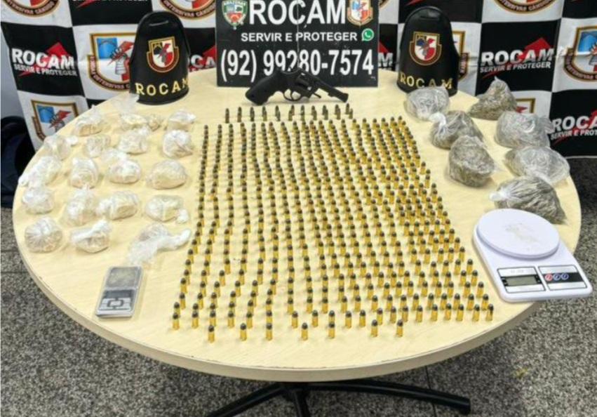 Homem é preso na Redenção com mais de 500 munições, arma e drogas