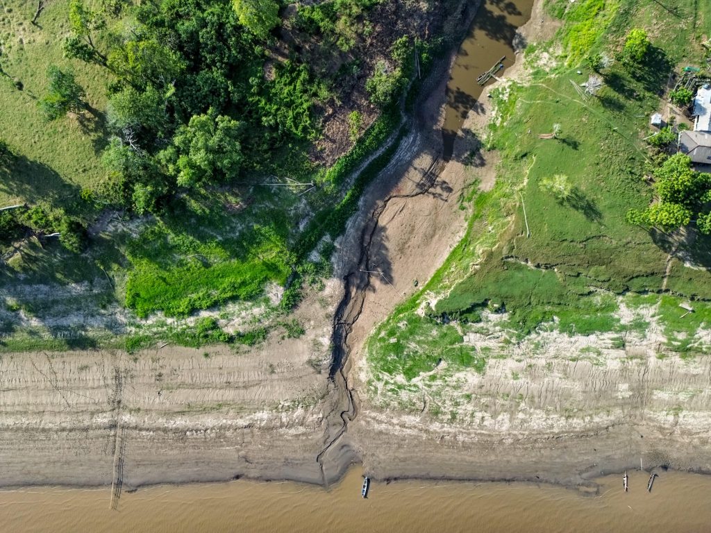 Nível do Rio Amazonas em Itacoatiara também bate recorde de seca