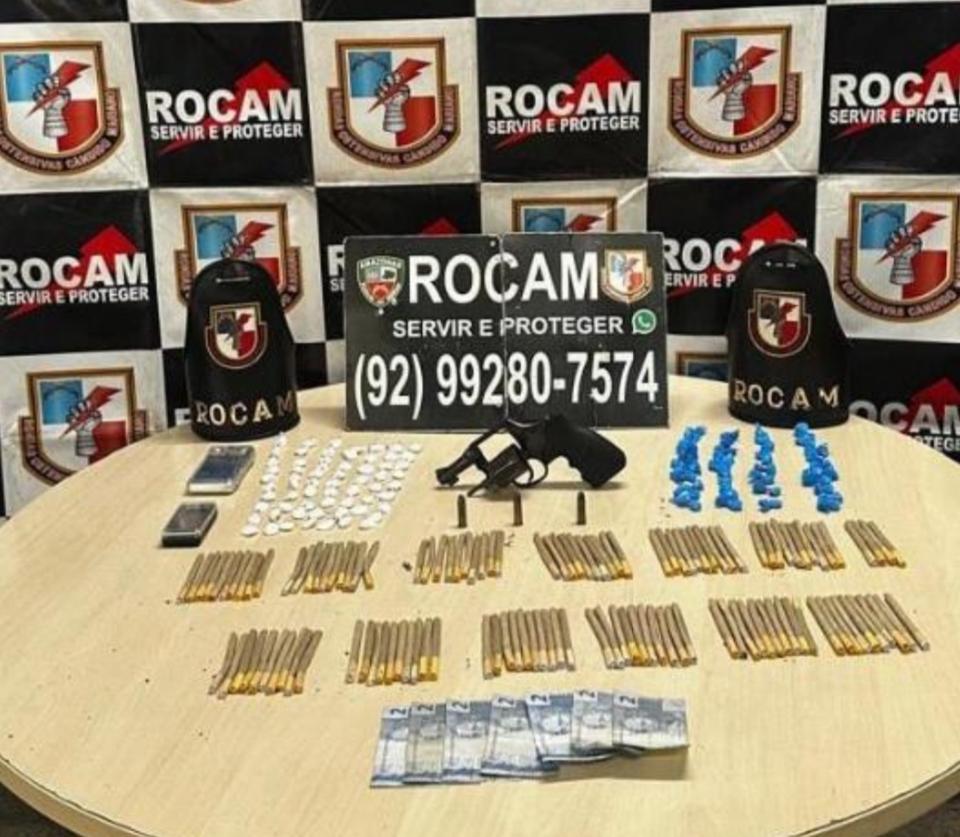 Traficante é preso com drogas e arma na zona sul de Manaus