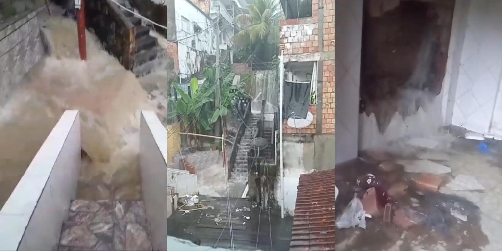 Moradores do ‘Bairro do Céu’ temem perder as casas em desabamento
