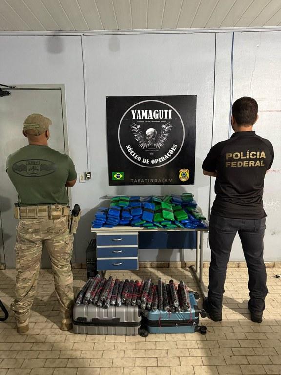 PF apreende 46kg de drogas no Porto de Tabatinga
