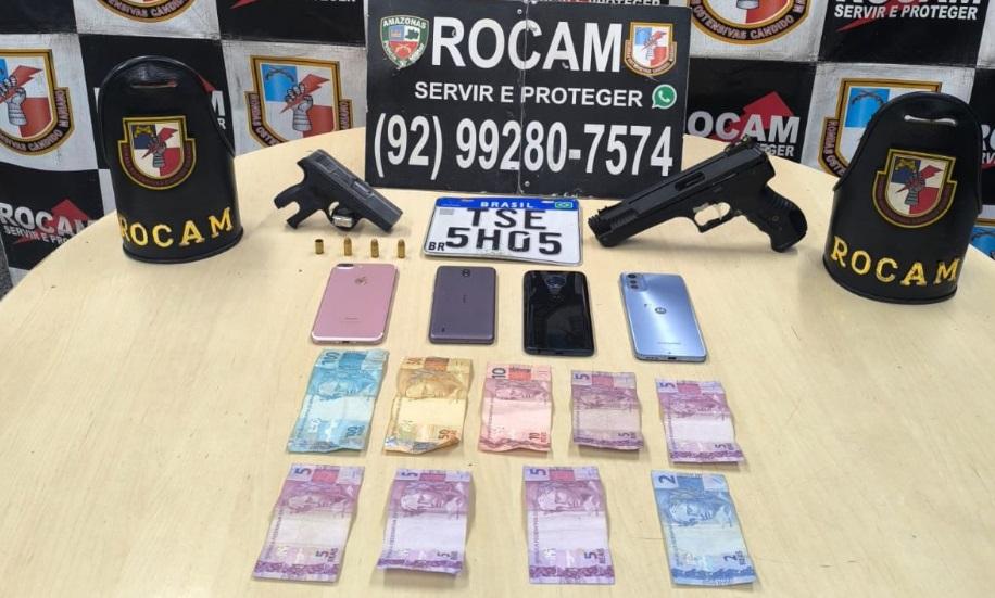 Após troca de tiros com a polícia, homem de 18 anos é preso e jovem de 16 apreendido por assaltos