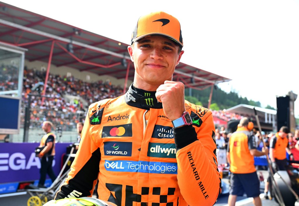 Lando Norris largará na frente no GP da Bélgica; Bortoleto se classifica em 10º