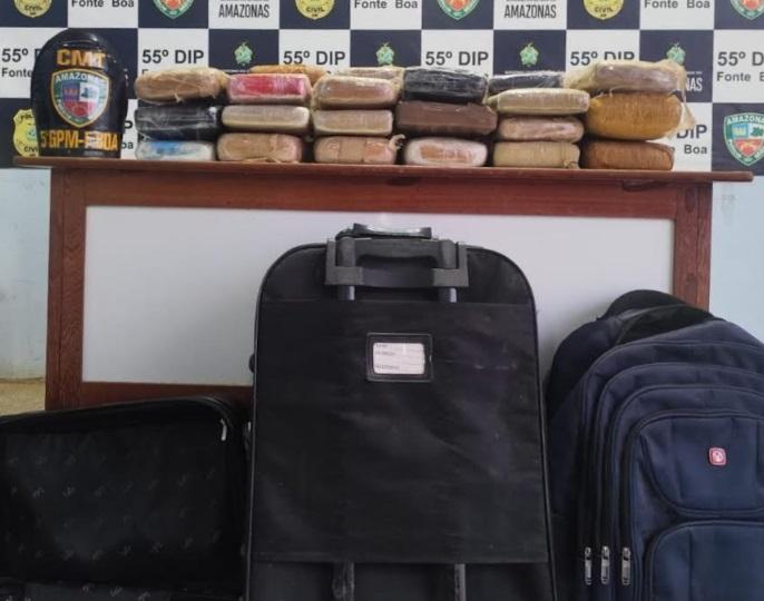Homem é preso com 41 tabletes de droga no interior do Amazonas