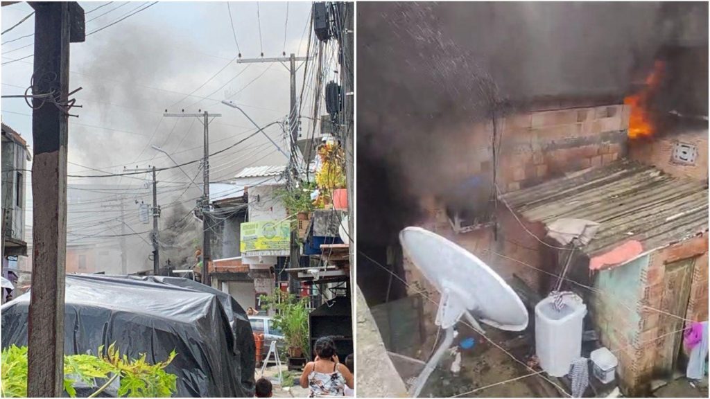 Incêndio atinge residência no bairro Compensa 3