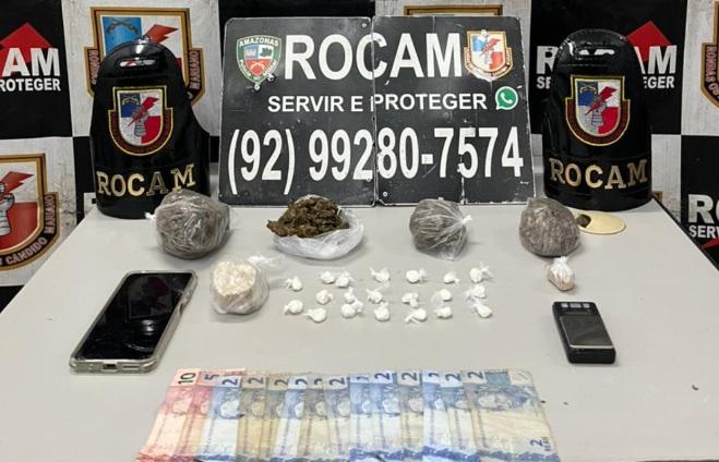 Adolescente de 17 anos é apreendido com drogas no Centro de Manaus