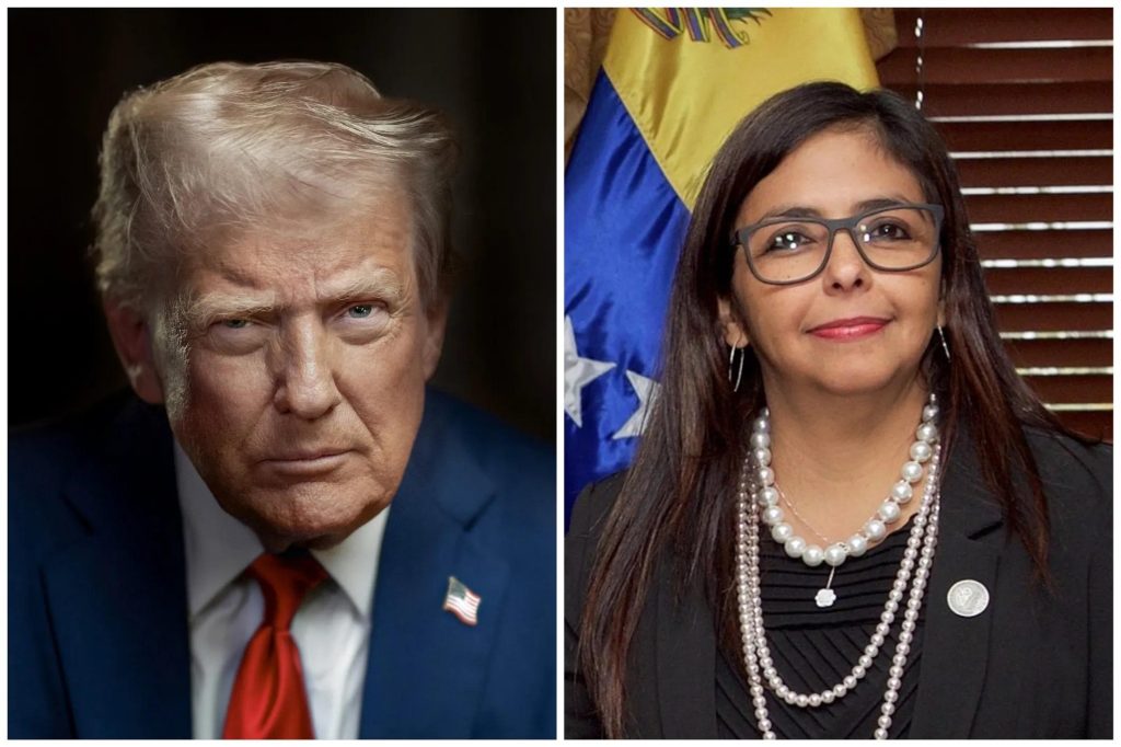 Trump ameaça vice venezuelana e diz que ela pode “pagar preço maior”