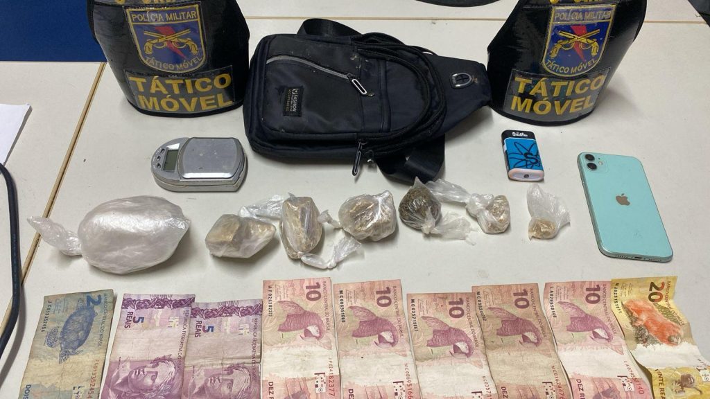 Traficante é preso em flagrante com cocaína, oxi e maconha em Iranduba