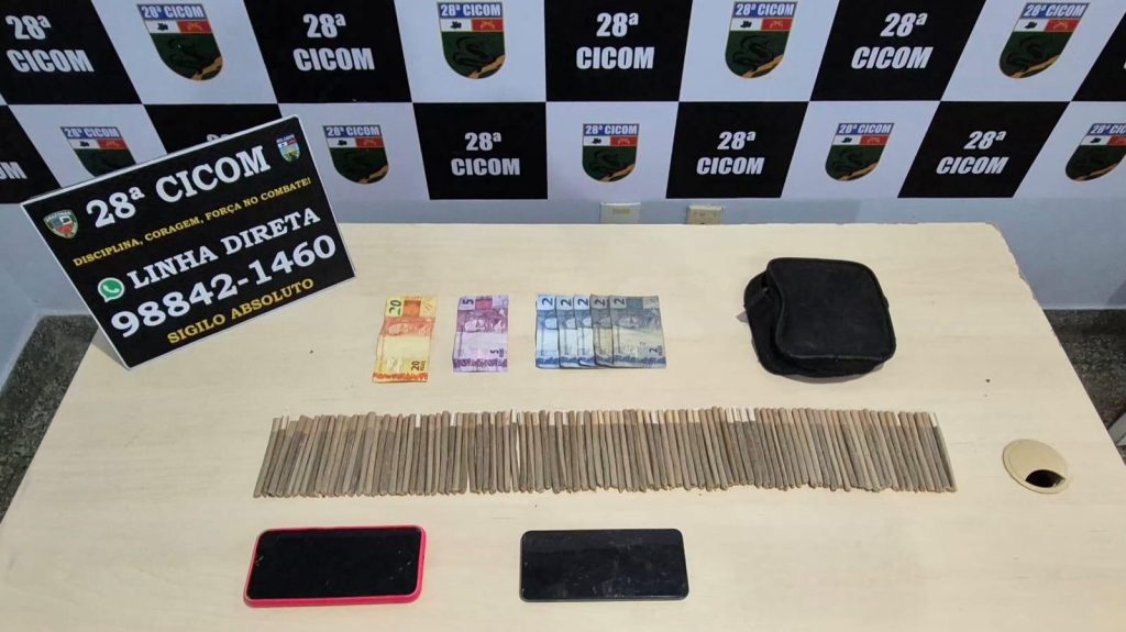 Traficante de drogas é preso em flagrante na Colônia Antônio Aleixo