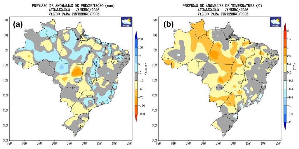 Previsão do tempo aponta fevereiro mais chuvoso no Amazonas