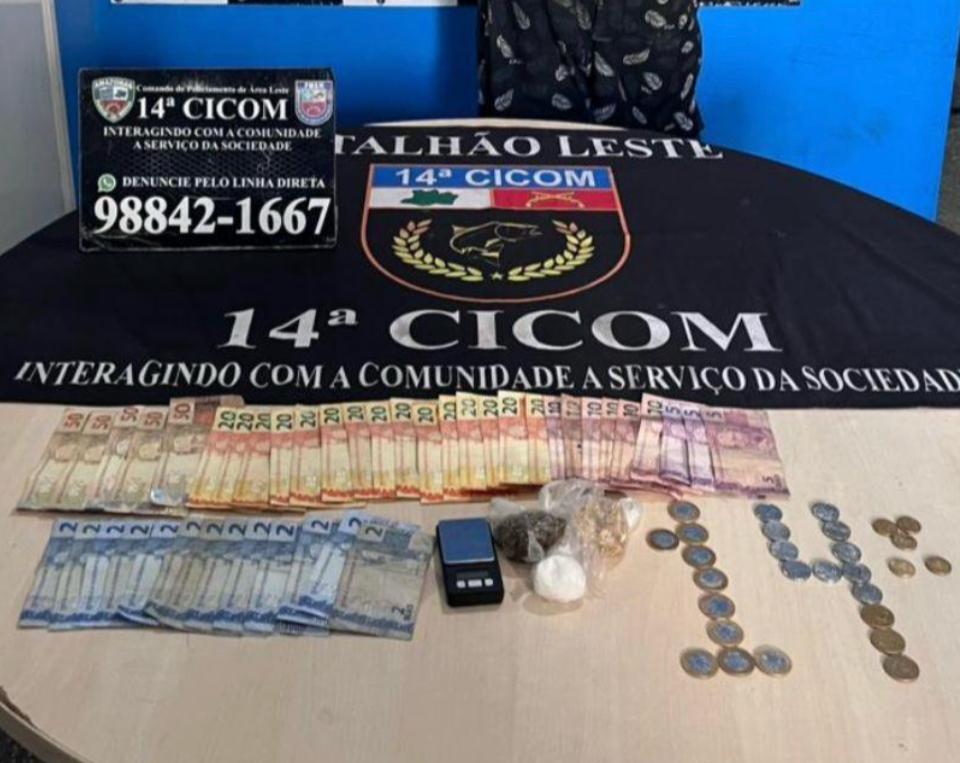 Traficante é preso em flagrante no Jorge Teixeira