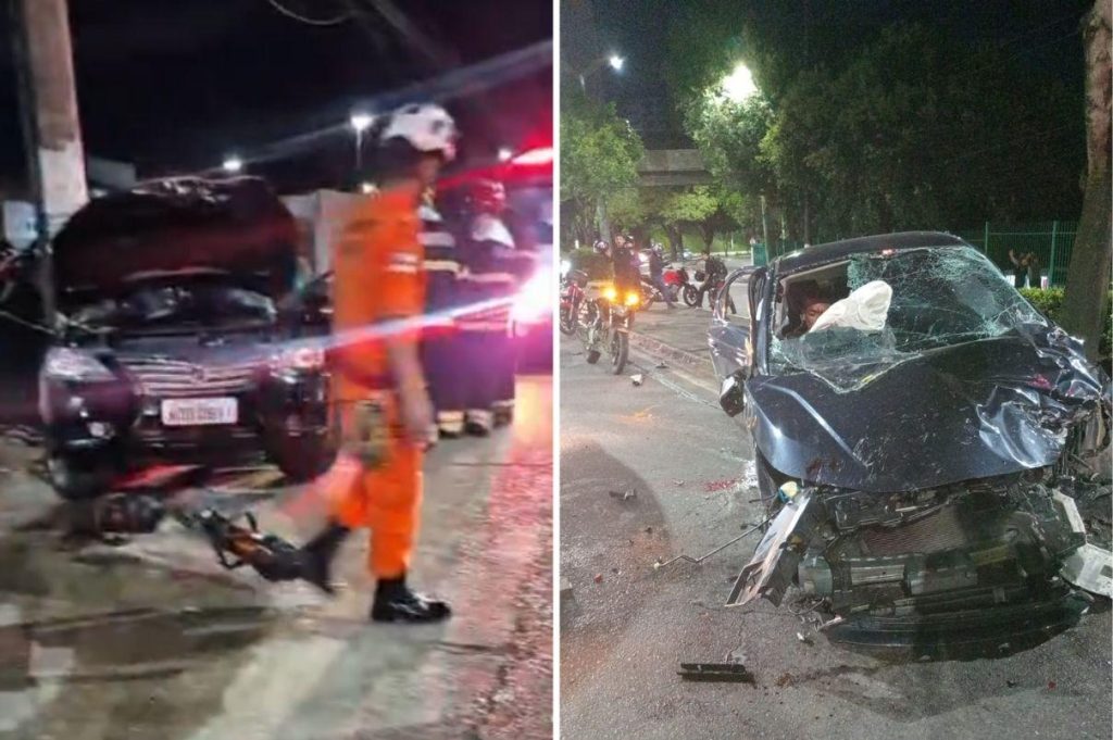 Madrugada de acidentes de trânsito deixa um morto e feridos em Manaus