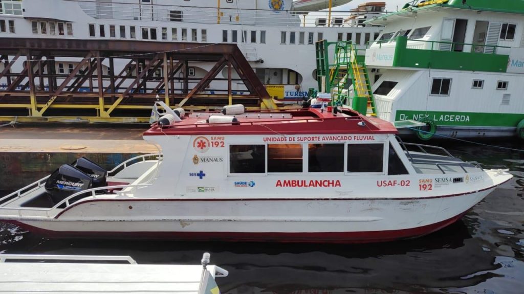 Ambulancha do Samu é furtada em porto de Manaus
