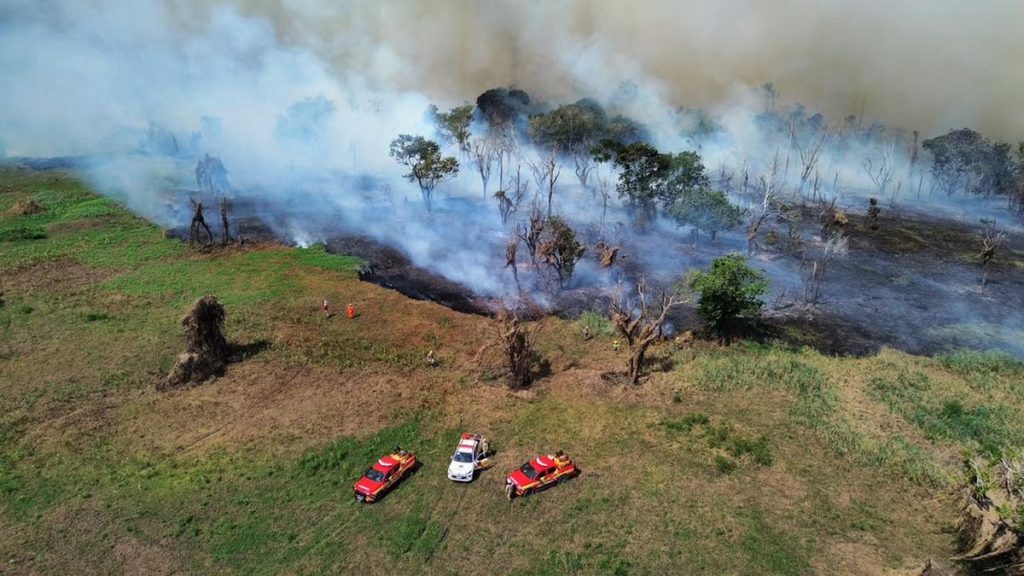 Incêndios na AM-254 mobilizam força-tarefa em Autazes